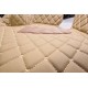 Beige Luxury Leather Diamond Car Floor Mats