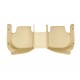 Beige Luxury Leather Diamond Car Floor Mats