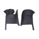 Black and Blue Stitching Luxury Leather Diamond Car Floor Mats