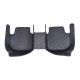 Black and Blue Stitching Luxury Leather Diamond Car Floor Mats