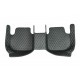 Black and Green Stitching Luxury Leather Diamond Car Floor Mats