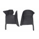 Black and White Stitching Luxury Leather Diamond Car Floor Mats