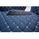 Blue Luxury Leather Diamond Car Floor Mats