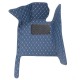 Blue Luxury Leather Diamond Car Floor Mats
