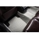 Grey Luxury Leather Diamond Car Floor Mats