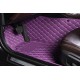 Purple Luxury Leather Diamond Car Floor Mats