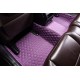 Purple Luxury Leather Diamond Car Floor Mats