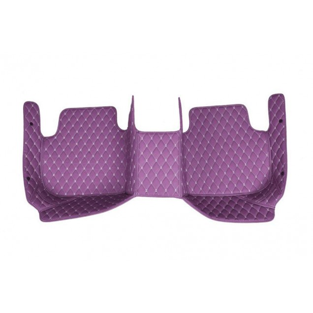 Purple Luxury Leather Diamond Car Floor Mats
