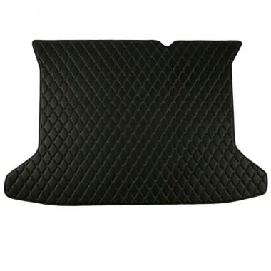 Black and Green Stitching Luxury Leather Diamond Trunk Base Mats Canada