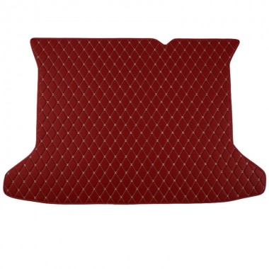 Wine Red Luxury Leather Diamond Trunk Base Mats Canada